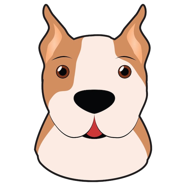 Signmission American Staffordshire Terrier Dog Decal, Dog Lover Decor Vinyl Sticker D-12-American Staffordshire Terrier - main